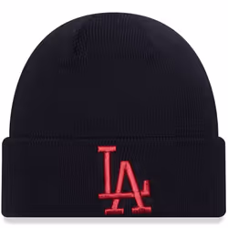 , Black) New Era Kids Los Angeles Dodgers League Essentials Warm Winter Beanie - Black - Youth (6-12 Yrs