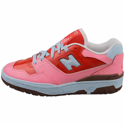 New Balance 550 Unisex Fashion Trainers in Pink Red - 4