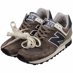 New Balance 576 Made In England Unisex Casual Trainers in Brown - 5.5