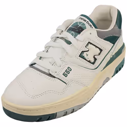 New Balance 550 Mens Fashion Trainers in White Green - 8