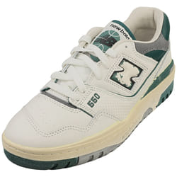 New Balance 550 Mens Fashion Trainers in White Green - 8