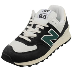 New Balance 574 Unisex Fashion Trainers in Black White - 5