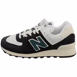 New Balance 574 Unisex Fashion Trainers in Black White - 5.5