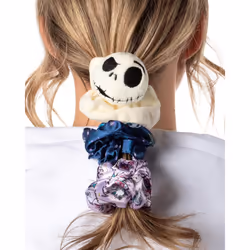 Disney The Nightmare Before Christmas Scrunchie Set Hair Ties Hair Accessories For All Hair Types 3 Piece Set  PainFree Remov ...