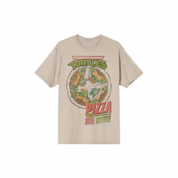 Teenage Mutant Ninja Turtles 874286-medium Teenage Mutant Ninja Turtles Pizza by the Slice T-Shirt - Medium