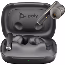 POLY Voyager Free 60 UC M Carbon Black Earbuds +BT700 USB-C Adapter +Basic Charge Case - Additional view 8