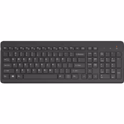 HP 225 Wireless Keyboard, Full-size (100%), Wireless, RF Wireless, Mechanical, QWERTY, Black