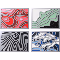 HyperX Badge Pack - Abstract Magnetic Badges, Keyboard badge, 20.1 mm, 1.2 mm, 14.9 mm, Multicolour