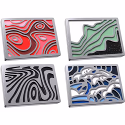 HyperX Badge Pack - Abstract Magnetic Badges Keyboard badge