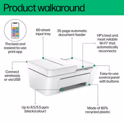 HP DeskJet 4210e All-in-One Printer - Additional view 3