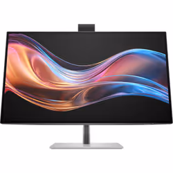HP Series 7 Pro 27 inch 4K Conferencing Monitor - 727pm, 68.6 cm (27"), 3840 x 2160 pixels, 4K Ultra HD, LCD, 5 ms, Black