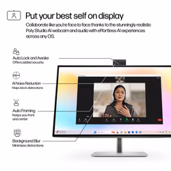 HP Series 7 Pro 27 inch 4K Conferencing Monitor - 727pm - Additional view 7