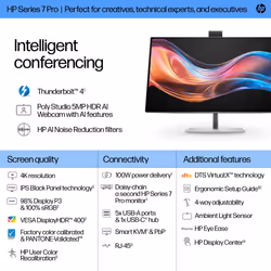 HP Series 7 Pro 27 inch 4K Conferencing Monitor - 727pm - Additional view 6