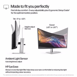 HP Series 7 Pro 37.5 inch WQHD+ Thunderbolt 4 Monitor - 738pu - Additional view 6
