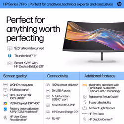 HP Series 7 Pro 37.5 inch WQHD+ Thunderbolt 4 Monitor - 738pu - Additional view 7