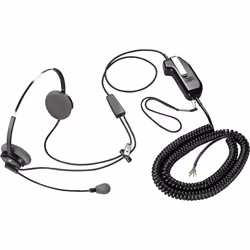 POLY SDS 1031-15 Supraplus Dynamic PTT TA6 QD to LEMO FFP.2S.310 TAA, Wired, Aviation/Air traffic control, Headset, Black