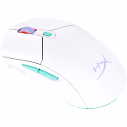 HP HyperX Pulsefire Haste 2 Core Wls - Gaming Mouse (Wht/Grn/Pur) - Additional view 2