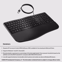 HP 480 Comfort Wired Keyboard