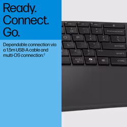HP 485 Comfort Wired Keyboard - Additional view 4