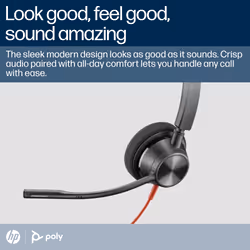POLY Blackwire 3310 Monaural Microsoft Teams Certified USB-C Headset +USB-C/A Adapter - Additional view 5