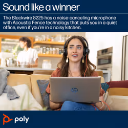 POLY Blackwire 8225 Stereo USB-C Headset +USB-C/A Adapter - Additional view 8