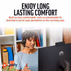 POLY Blackwire 5220 Stereo USB-C Headset +3.5mm Plug +USB-C/A Adapter - Additional view 7