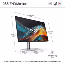 HP Series 7 Pro 23.8 inch FHD Monitor - 724pf - Additional view 8