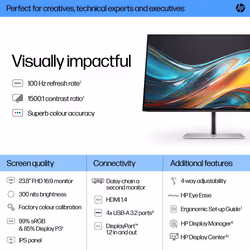 HP Series 7 Pro 23.8 inch FHD Monitor - 724pf - Additional view 7