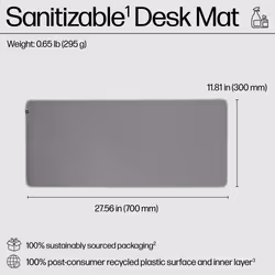 HP 205 Sanitizable Desk Mat