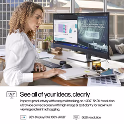 HP Series 7 Pro 39.7 inch 5K2K Conferencing Monitor-740pm - Additional view 7
