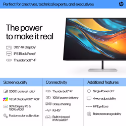 HP Series 7 Pro 31.5 inch 4K Thunderbolt 4 Monitor - 732pk - Additional view 8