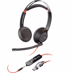 POLY Blackwire 5220 Stereo USB-C Headset +3.5mm Plug +USB-C/A Adapter - Additional view 7