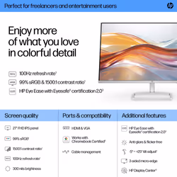 HP Series 5 27 inch FHD Monitor - 527sf - Additional view 5