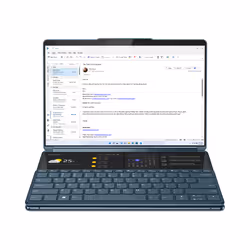 Lenovo Yoga Book 9 13IRU8 Intel® Core™ i7 i7-1355U Hybrid (2-in-1) 33.8 cm (13.3") Touchscreen 2.8K 16 GB LPDDR5x-SDRAM 1 TB SSD Wi-Fi 6E (802.11ax) Windows 11 Home UK English Teal