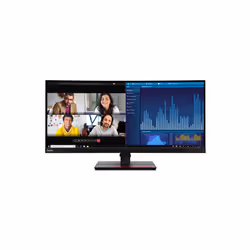 Lenovo ThinkVision P34w-20 LED display 86.7 cm (34.1") 3440 x 1440 pixels Wide Quad HD Black - Additional view 5