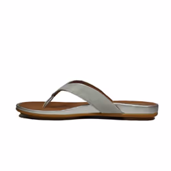 ) Gracie Shimmerlux | Silver | Womens Toe Post Sandals - 4 (Adults'