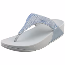 FitFlop Lulu Crystal Embellished Womens Platform Sandals in Blue - 6