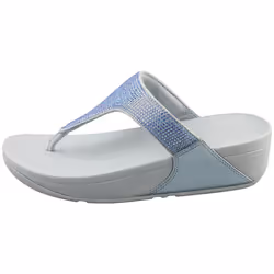 FitFlop Lulu Crystal Embellished Womens Platform Sandals in Blue - 6