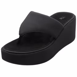 FitFlop Platfforms Toepost Womens Wedge Sandals in Black - 5