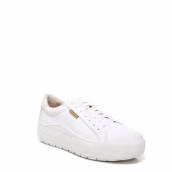 Dr. Scholl's Womens Time Off Sneaker White Smooth 8 W