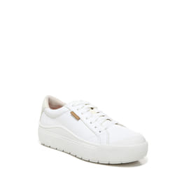 Dr. Scholl's Womens Time Off Sneaker White Smooth 8 W
