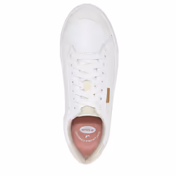 Dr. Scholl's Womens Time Off Sneaker White Smooth 5 M