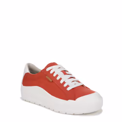 Dr. Scholl's Shoes Womens Time Off Sneaker Heritage Red Canvas 7 M