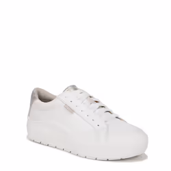 Dr. Scholl's Shoes Womens Time Off Sneaker White/Gold 9.5 M
