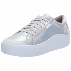 Dr. Scholl's Shoes Womens Time Off Sneaker Silver Foil 6.5 M