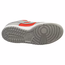 Nike Dunk Low Qs Mens Fashion Trainers in Grey Red - 9.5