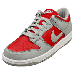 Nike Dunk Low Qs Mens Fashion Trainers in Grey Red - 7.5