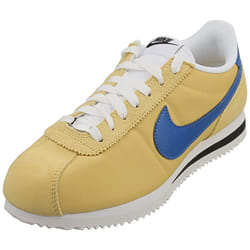 Nike Cortez Womens Fashion Trainers in Gold Blue - 4.5 UK