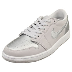 Nike Air Jordan 1 Retro Low Og Mens Fashion Trainers in Grey Silver - 8