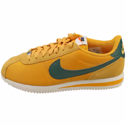 Nike Cortez Womens Fashion Trainers in Yellow Green - 3